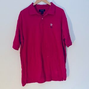 ✅ VINTAGE Distressed C&B Short Sleeve USA Golf Golfing Tournament Polo Shirt XLT